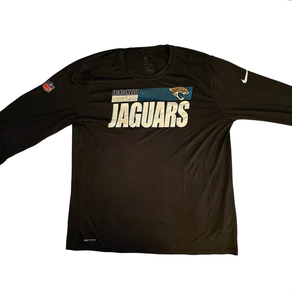 Nike Men's Dri-Fit Jacksonville Jaguars Black Long Sleeve Shirt XL